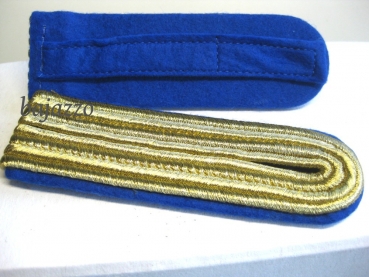 Schulterklappen vierstreifig blau-gold